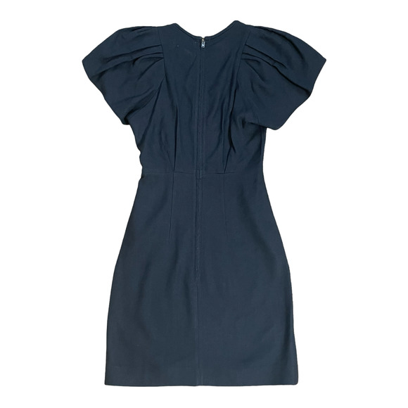 Isabel Marant Etoile Linen Puff Sleeve V-Neck Sheath Dress 34 EU 0 US - Picture 2 of 5